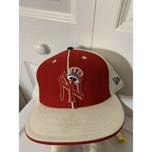 New Era 59FIFTY cap hat New York Yankees / Red White Blue / NEW ERA Size 8 Rare‎